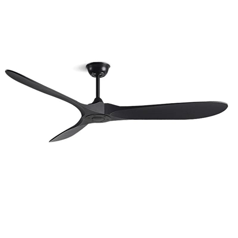 

52-дюймовый потолочный вентилятор цвета грецкого ореха, пульт дистанционного управления с регулируемым светом, большой диаметр, 3 лопасти вентилятора с реверсивным двигателем постоянного тока, подвесной светильник Remote Control