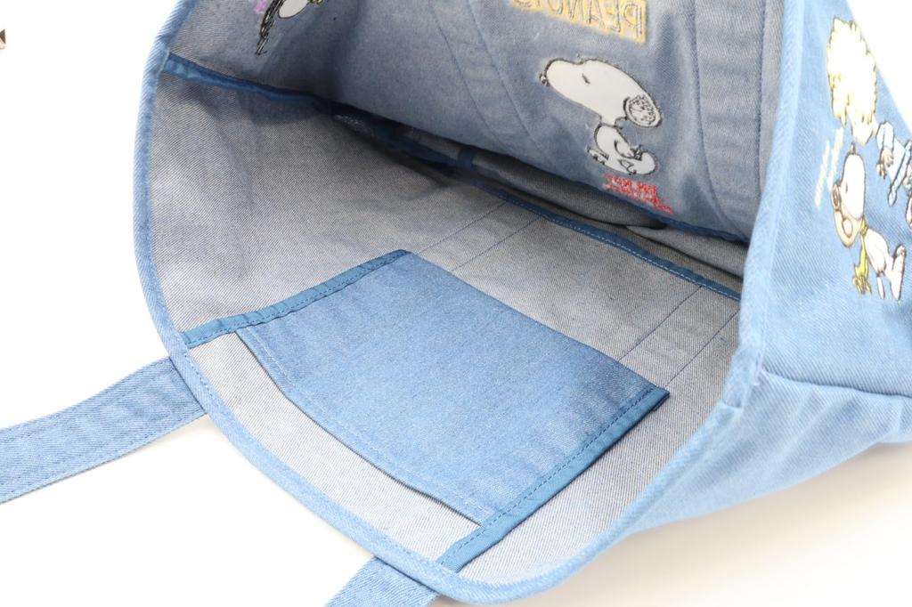 Peanuts Tote Bag SN-TTB15 Light Denim