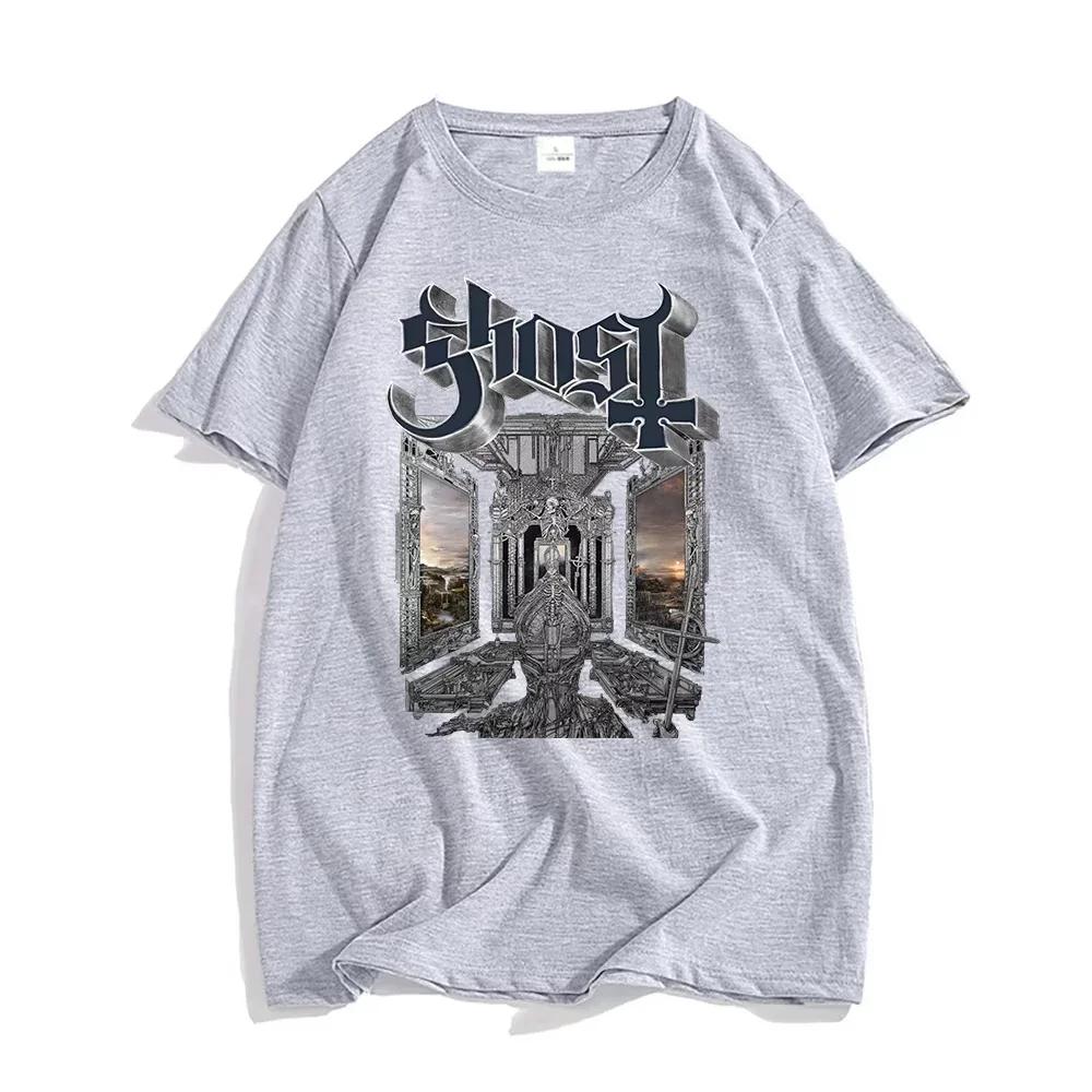 Skeletá Album 2025 Men Women T-shirts Ghost Band Satanized Cotton Tshirt Heavy Mental Fashion Summer T Shirt Grunge Hip Hop Tees