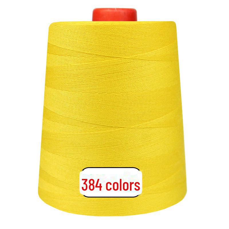 Fengtian 403 High-Speed Polyester Sewing Thread Roll - Black & White Pagoda Thread for Computerized Flat Sewing Machines