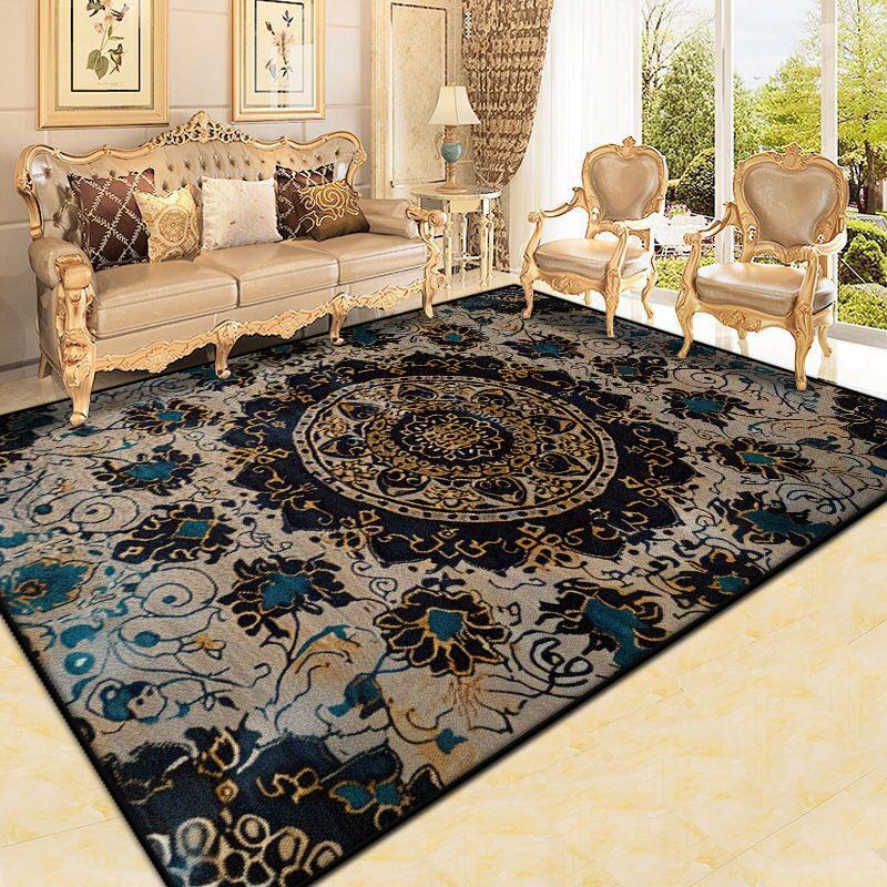 Tappeto Persiano per Soggiorno Decorazione Retrò Grande Area Tappeti Antiscivolo Lusso Divano Casa Facile da Pulire Camera da Letto Salotto Tappetino da Pavimento Boho