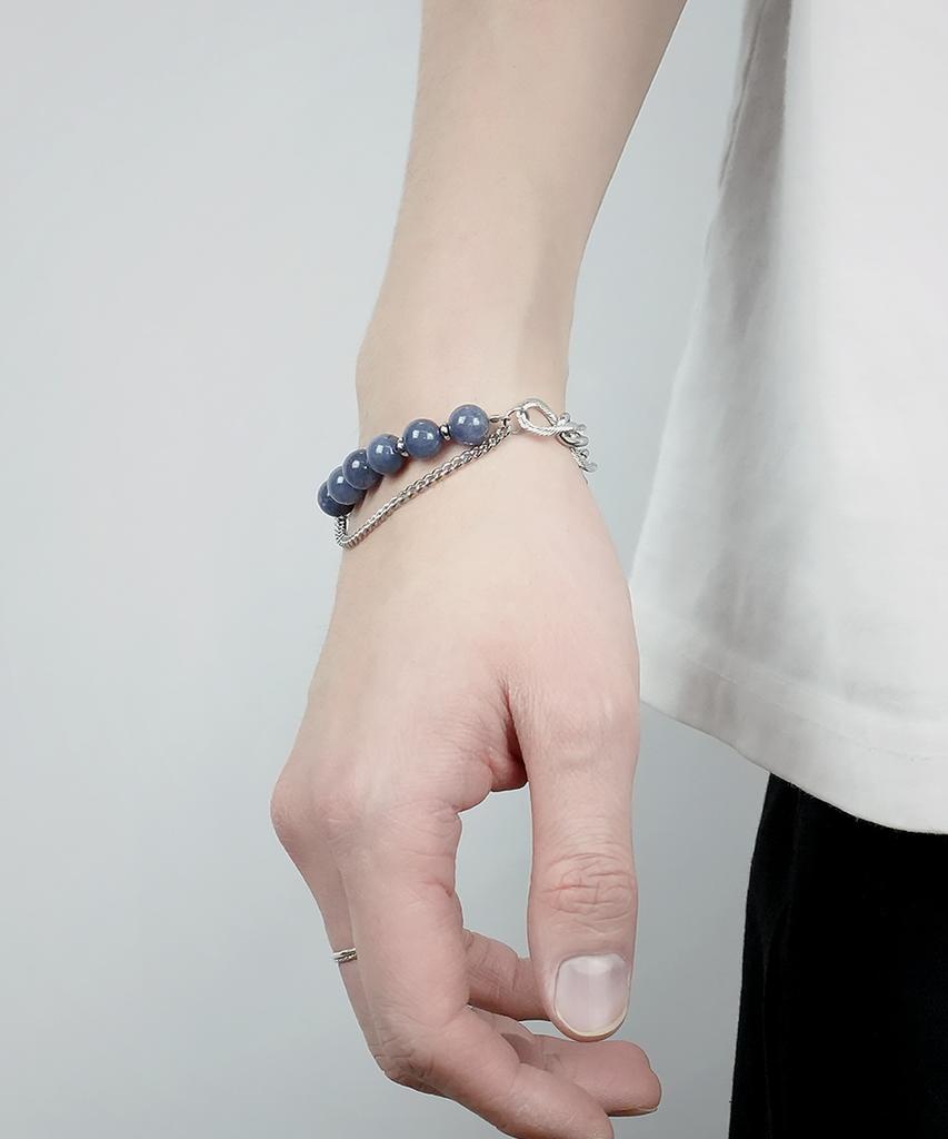 Iamj Deep Wave Gemstone Link Bracelet
