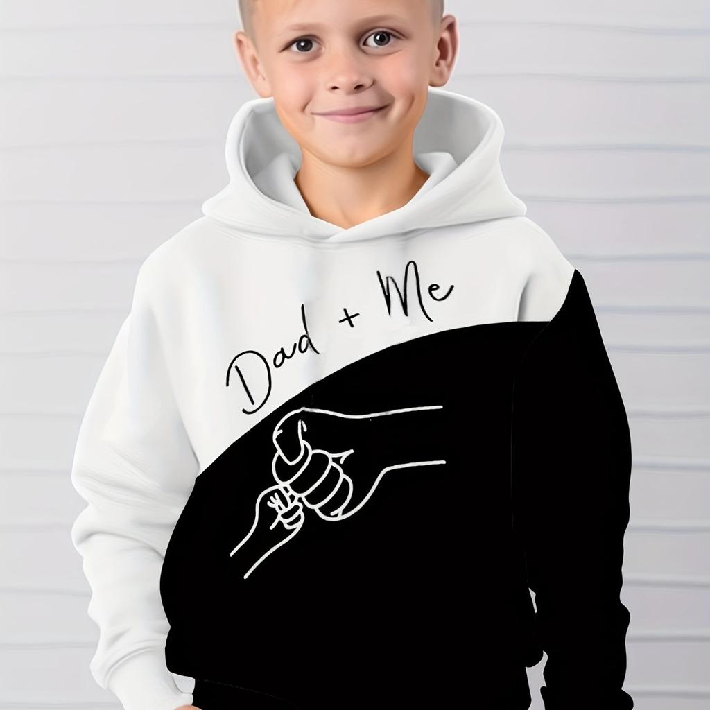 Kinderkleidung Jungen Hoodies Langarm 3D Simple Print Kinder Frühling Herbst Kleidung Casual Outdoor Pullover Junge Mädchen Kleidung Tops