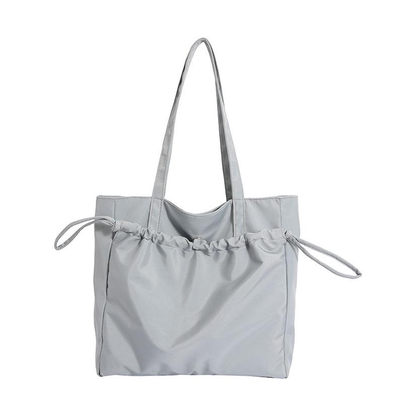 

Сумка-тоут большой вместимости, простая и удобная сумка для ношения в руках и на плече для поездок на работу One Size светло-синий