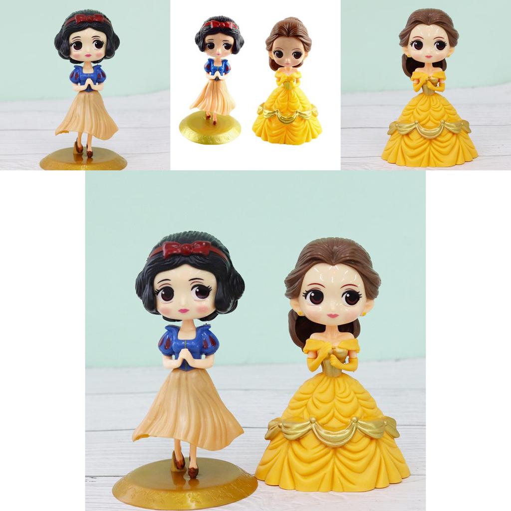 Detailed Princess Bella Snow White Pvc Miniatures For Delightful Dollhouse Decor