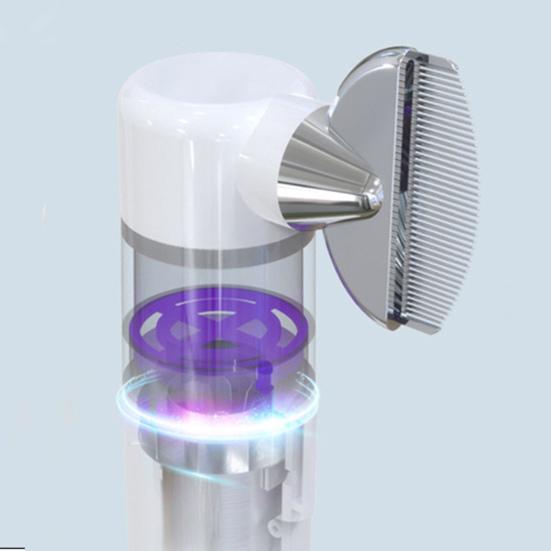 Electric Louse Comb Wireless Rechargeable 2-in-1 Vacuum Comb Portable Nit Comb Flea Remover Fine-Toothed