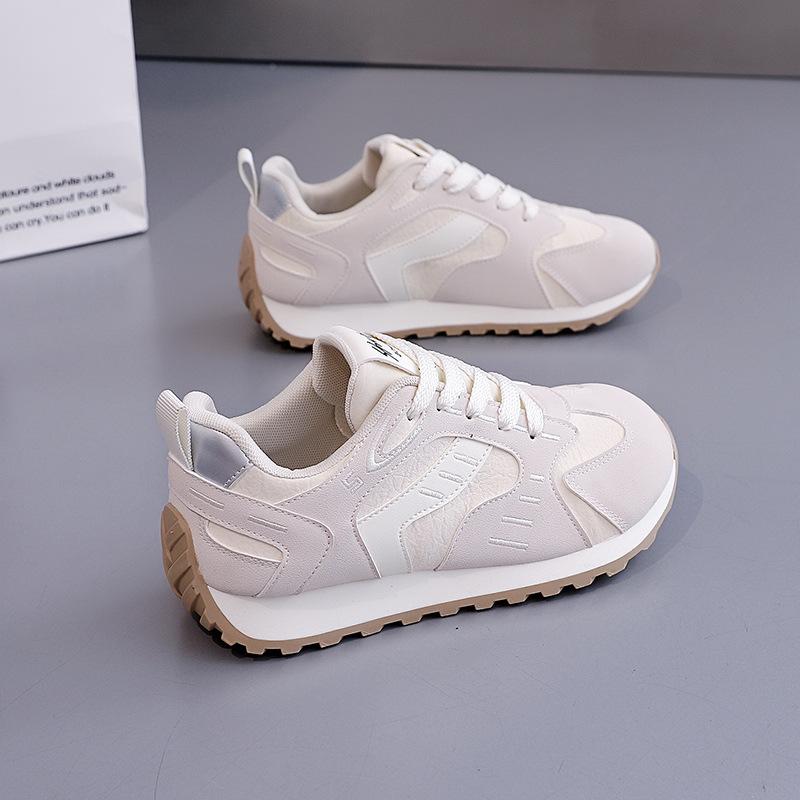 Damen Vulkanisierte Schuhe Herbst Neu Bequem Mode Schnürung Plateau Sneaker Höhensteigerung Outdoor Rutschfest Laufschuhe