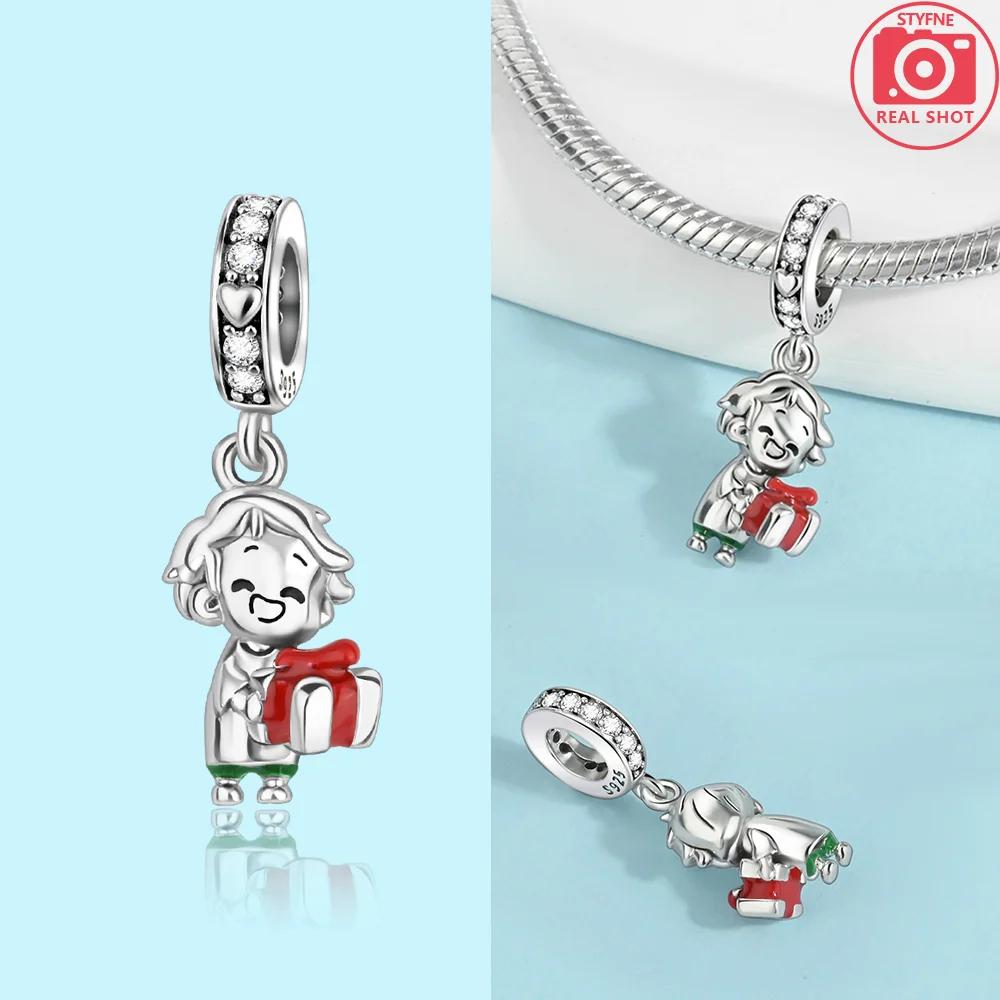 Copper Original Boys Girls Holding Gifts Perfume Bottles Charms Beads Fit Bracelet Women Diy Accessories
