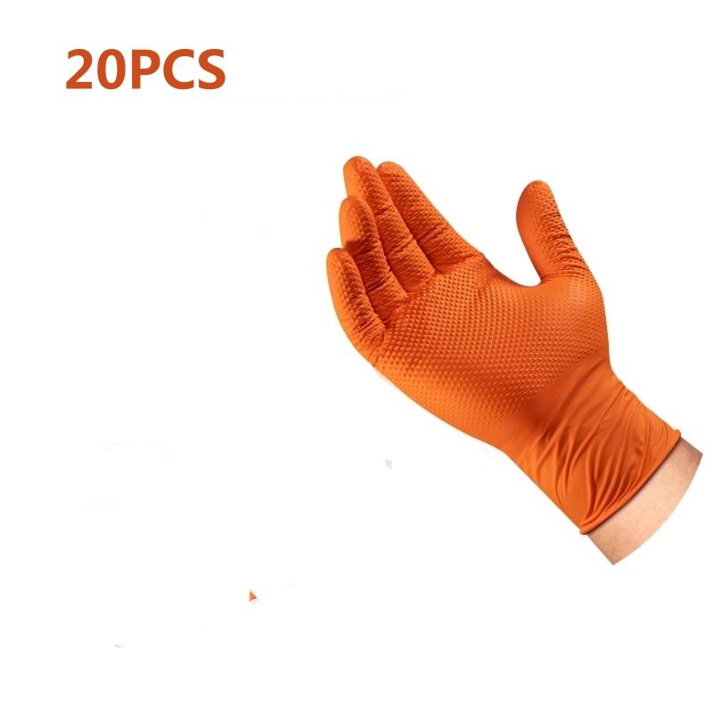 Multi-purpose Nitrile Gloves Mechanic Industrial Waterproof Safety Work Gloves 8.0g Diamond Non-slip Mechanics Repair Gloves