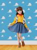 [IntoU] Toy Story Woody Cosplay Costume for Girls (120)