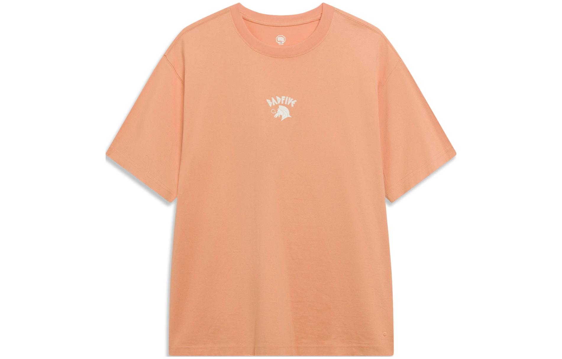 Li Ning T Shirt Men s Sunset Orange AHST285-6 XL