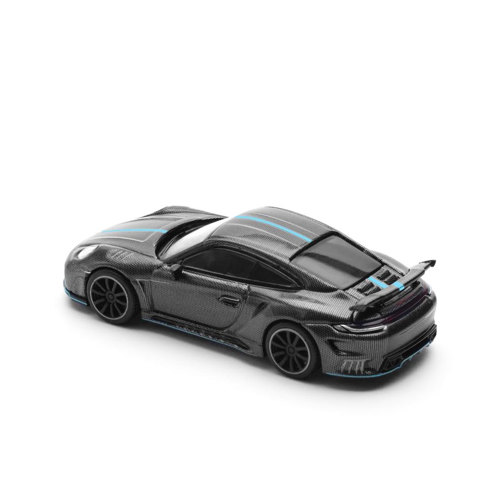 POP RACE Scale 992 Stinger GTR Carbon Edition Finished Product PR640254 1/64 (Blue Line)