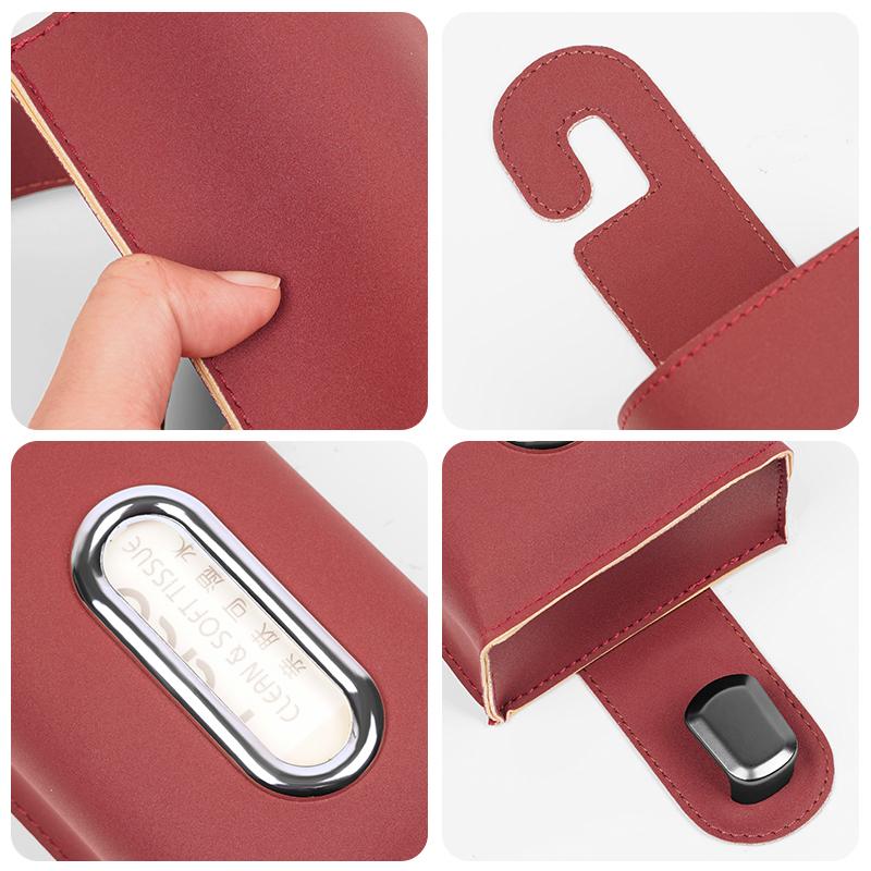 Car Protection Stickers Seat Tissue Box 2-in-1Hook Tissue Rack Storage Bag For Volvo S40 S80L C70 CX70 AWD V60 V40 XC90 S60 C30