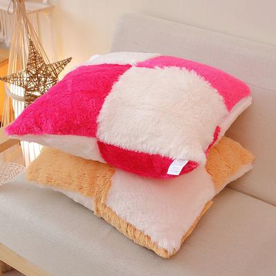 Nordic Plush Pillowcase Wool Faux Fur Cushions Sofa Bed Furry Long Hair Cushion Princess Pillow Home Wedding Decoration
