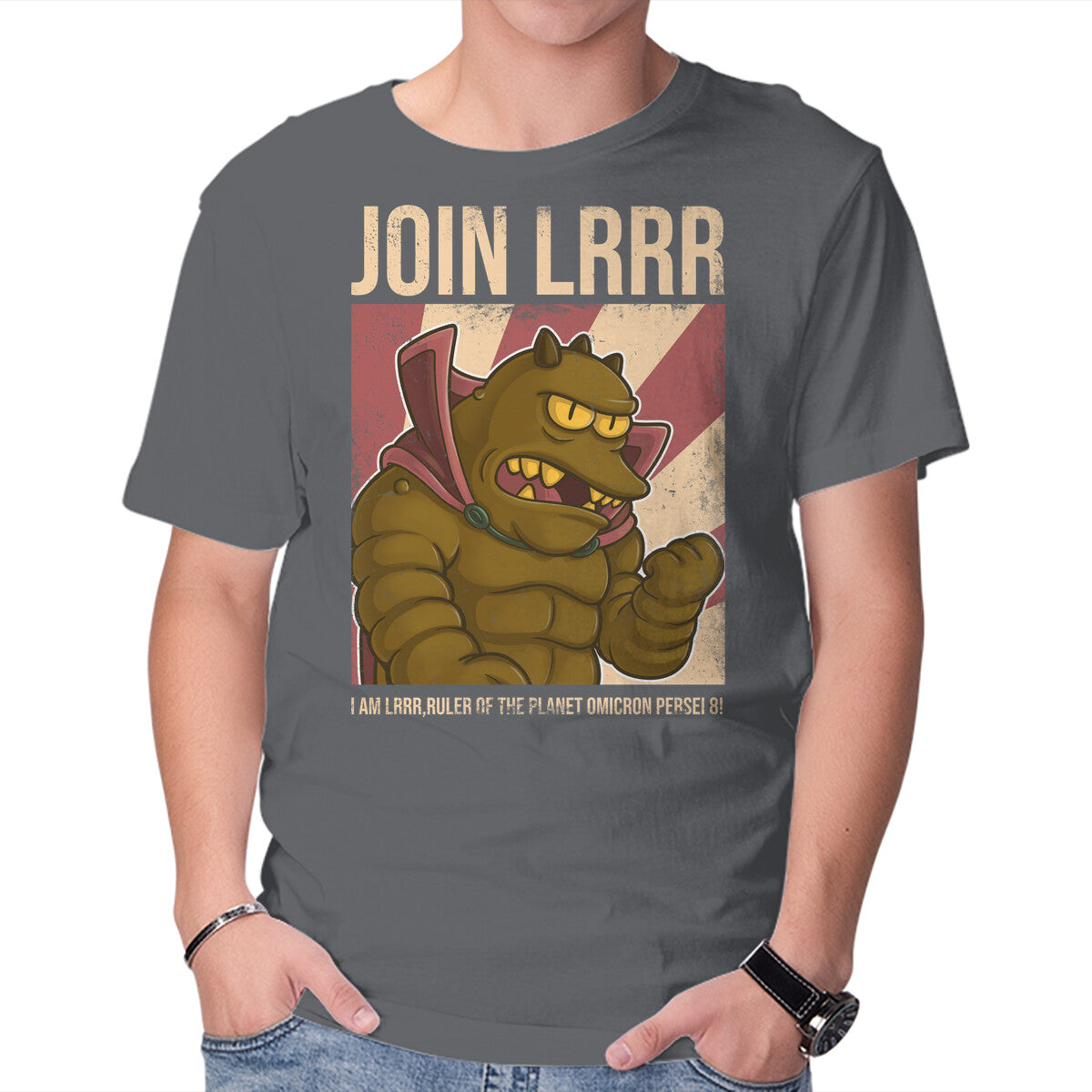 Unisex Crew Neck T-Shirt Join Lrrr Graphic Short Sleeve Casual Tee M