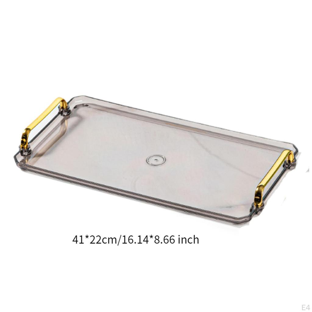 Elegant Bathroom Serving Tray, Modern Vanity Tray