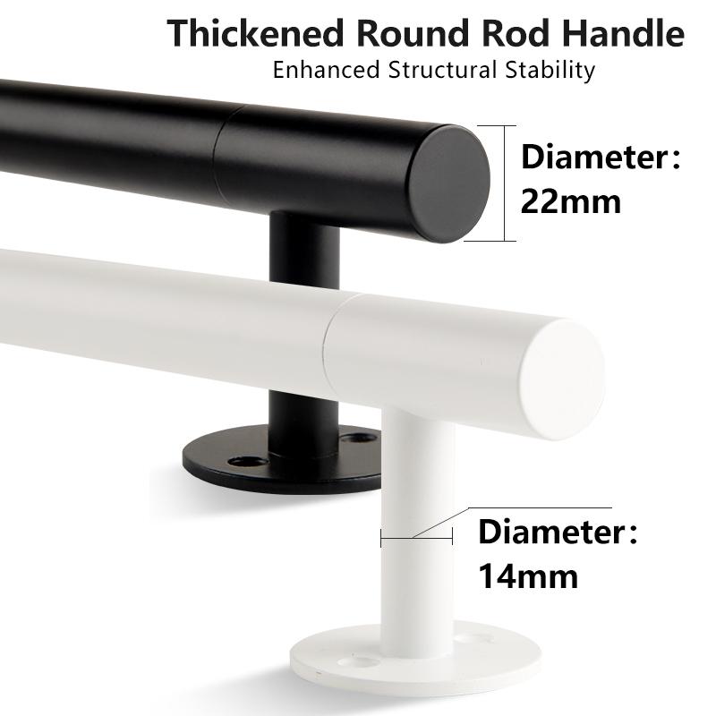 300mm Long Barn Door Handles 400mm Metal Gate Pull Handles Black Garage Shed Door Handles White Sliding Door Handle Interior Clo