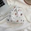 Cute Cartoon Animals Drawstring Makeup Bag Portable Travel Mini Cosmetic Lipsticks Storage Pouch Multifunctional Bundle Bag