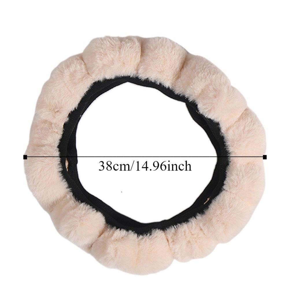 Breathable Steering Wheel Cover Warm&Cozy Winter Teering Wheel Cover  Auto Decoration