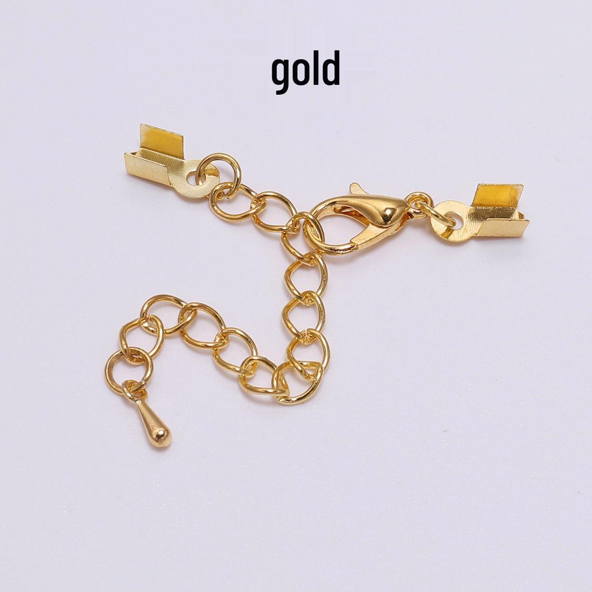 

Металлическая удлинительная цепочка с застежкой-лобстером в форме капли для изготовления украшений своими руками и регулировки кожаного шнура 3mm [10 pieces/bag]