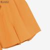 ZANZEA Damen Kurzarmbluse und Shorts Sommer Zweiteiliges Anzug-Set