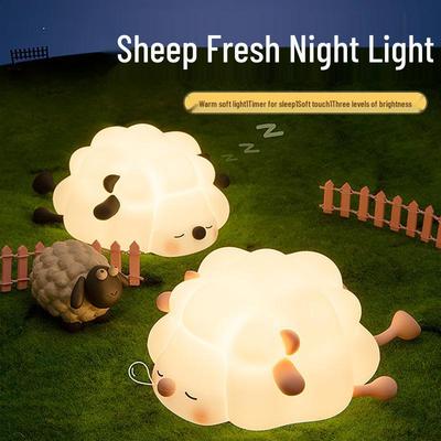 Sheep Night Light: Cute Pet-Themed Sleep Aid and Table Lamp