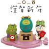 Japanese Style ZAKKA Cat Crafts Small Ornaments for Chinese New Year Snake Year Trend Bonsai Food and Decorative Resin Figurines