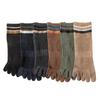 Five-fingered Socks for Men, Spring, Autumn and Summer, Thin Summer Short Cotton Socks, Mesh Sports Split-toe Socks, Mid-calf Socks