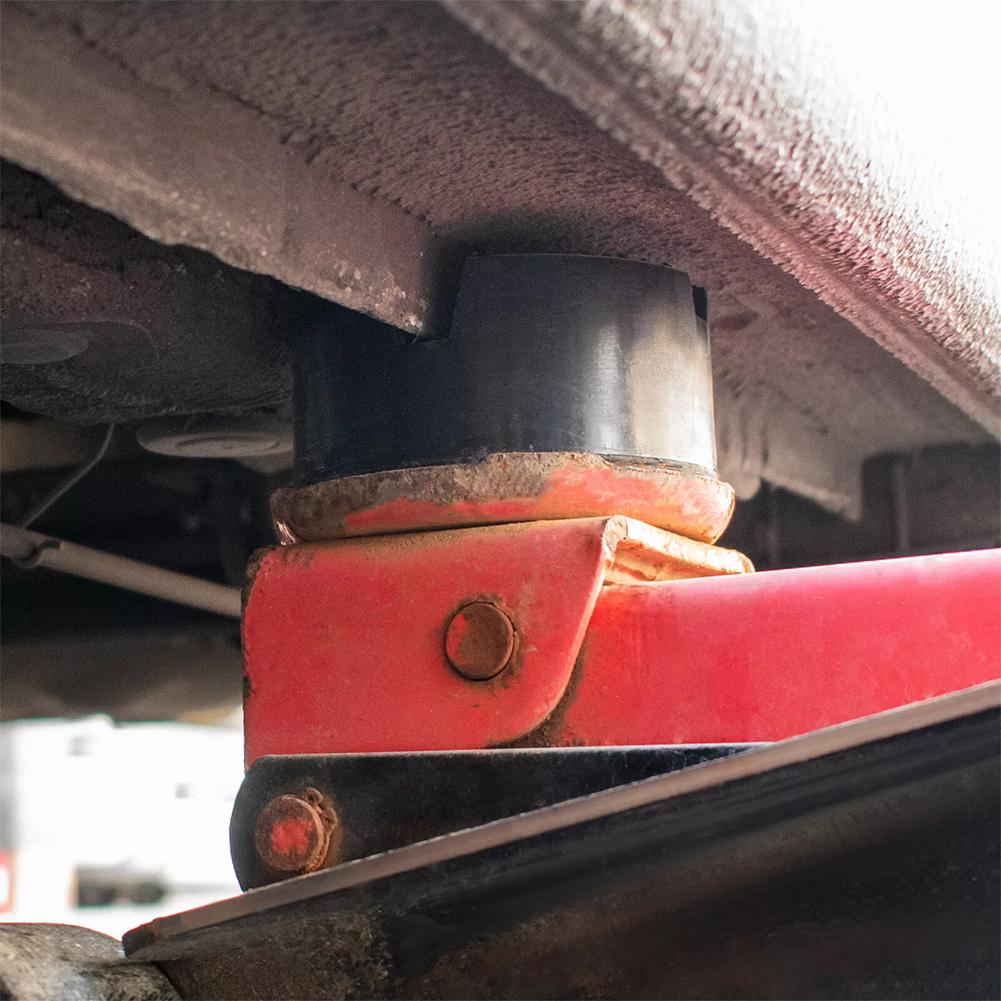 2pcs Universal Car Lift Jack Stand Rubber Pads Frame Protector Adapter Floor Slotted Car Jack Rubber Pads Auto Equipment