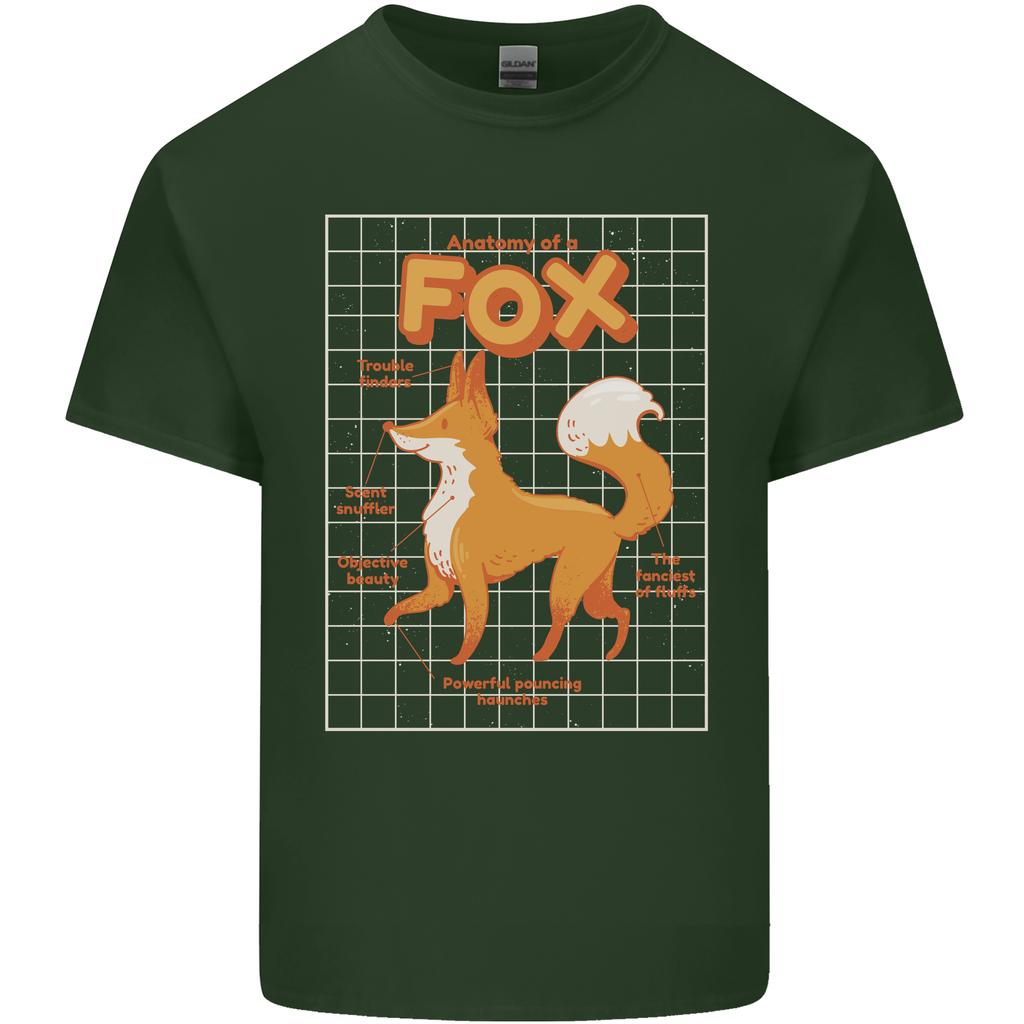 Anatomy of a Fox Funny Foxes Unisexs Light Cotton TShirt