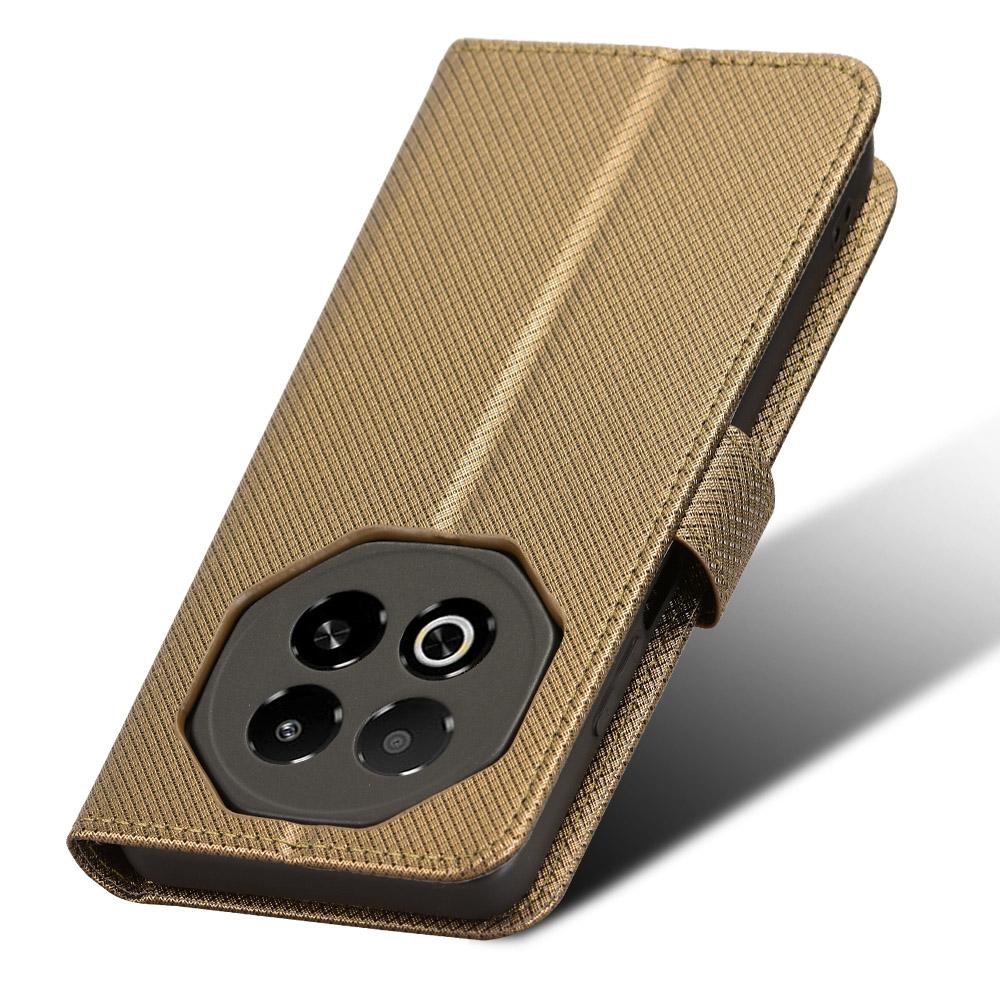For Meizu Note 16 Leather Wallet Case with Strap Diamond Texture Phone Cover