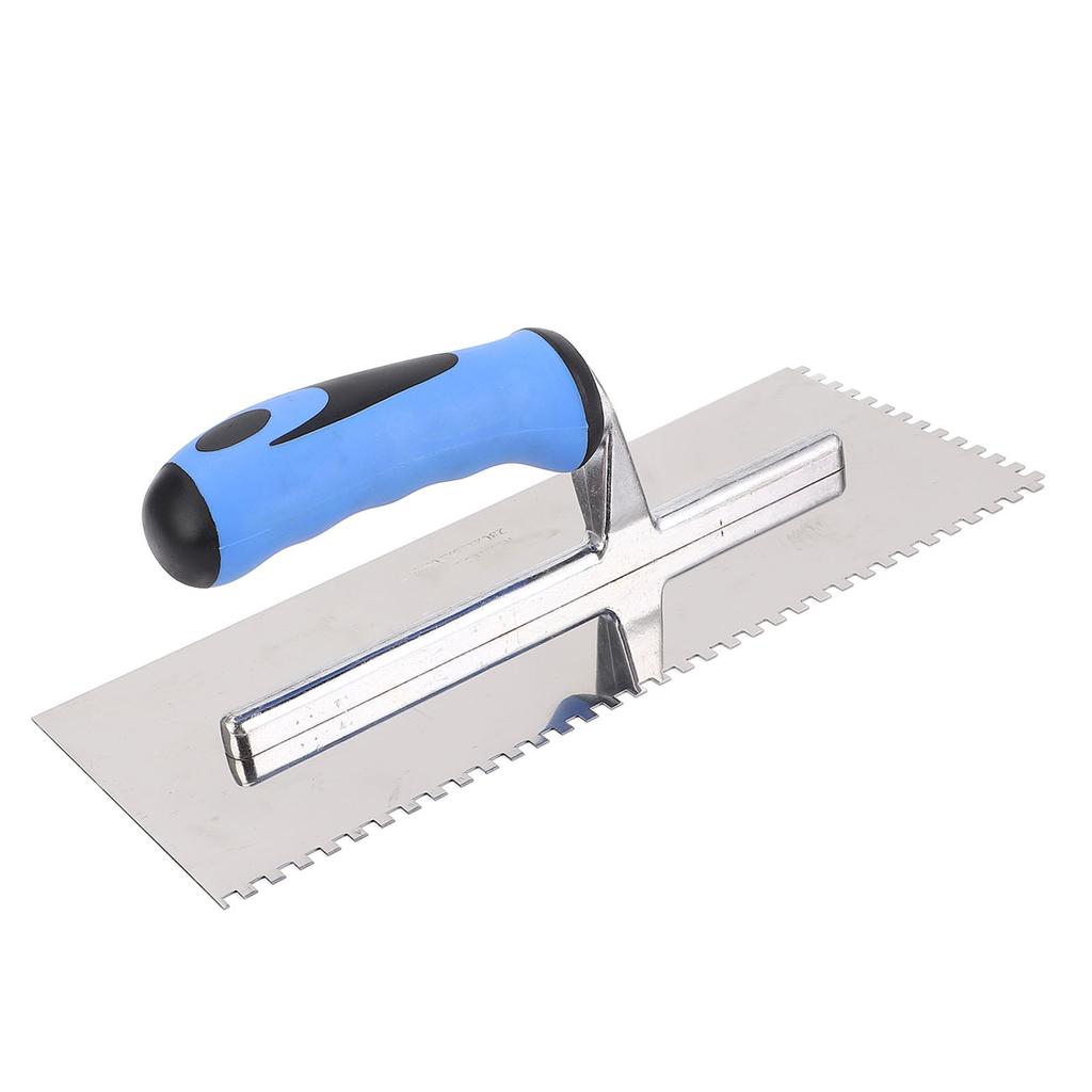 Gletieră cu crestături pătrate de 4 mm Gletieră manuală cu crestături din oțel inoxidabil cu mâner moale pentru ciment beton