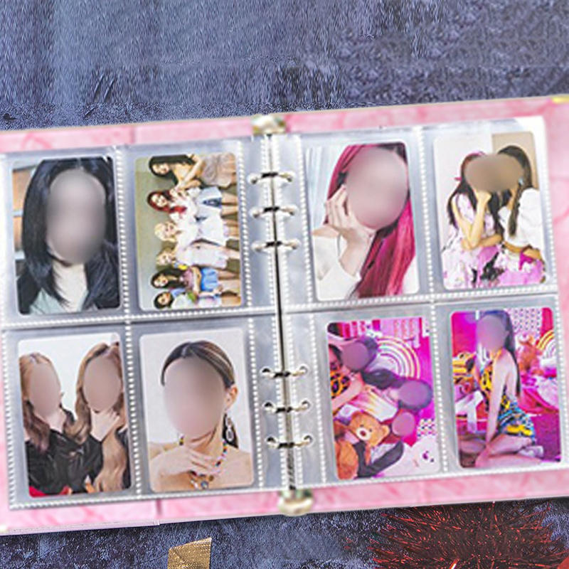 4 Grid Photo Strip Idol Photocard Collecting Book 25 Pages 4 Cut Photo Strip Storage Album Friend Birthday Gift High Quality