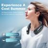 Portable Neck Fan, USB Rechargeable 360° Cooling Hands Free Bladeless, 4 Speeds 16H Battery, Wearable for Travel Office Outdoor