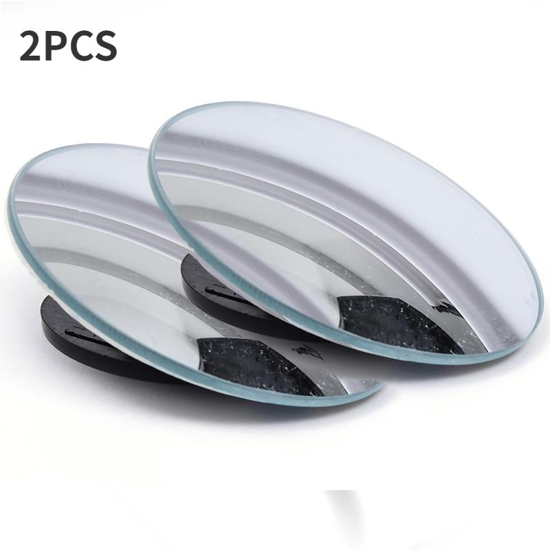 

Car Blind Spot Mirror Adjustable Frameless Glass Wide-angle 360 Degree Adjustable Clear Rearview Auxiliary Mirror Driving Safety