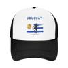 Uruguay National Soccer Flag Design Summer Mesh Baseball Caps Women Men  High-end Female Beach Dad Hat Trucker Cap