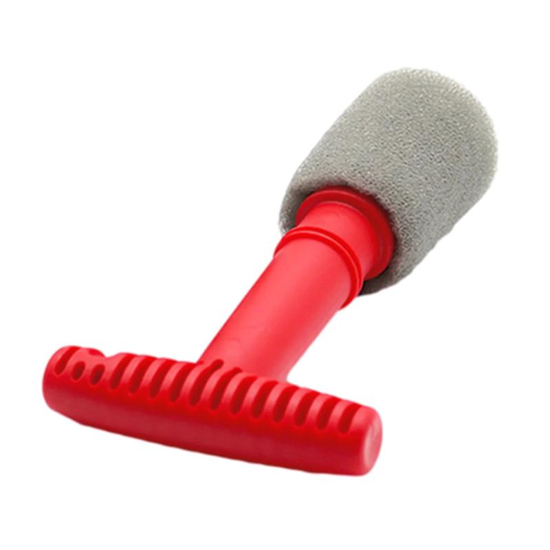 

ND-09 Car Wheel Fitting Lug Nut Cleaning Brush with 3 Replaceable Sponge Heads Type A