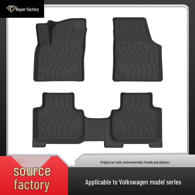 Volkswagen ID3, ID4X, ID6 TPE Eco-Friendly, Odorless, Non-Slip, Wear-Resistant Car Floor Mats