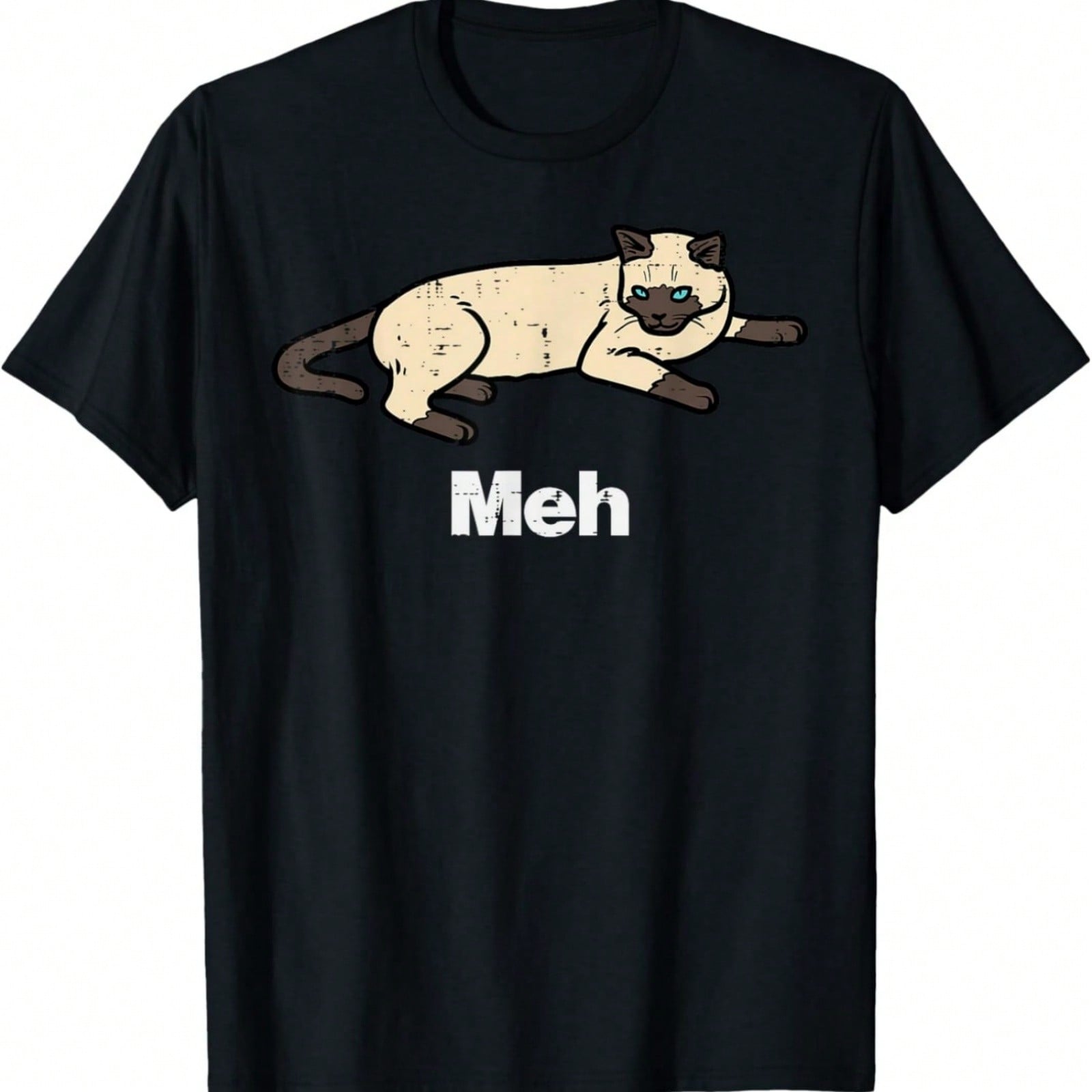 Siamese Cat Happy Halloween T-Shirt S разноцветный