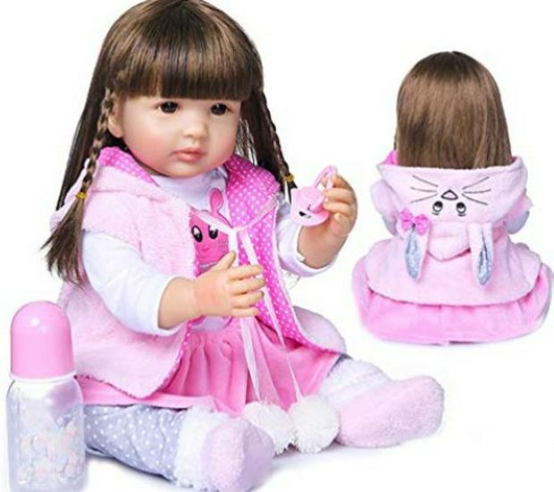NPK Genuine 55CM Waterproof Full Silicone Reborn Baby Doll