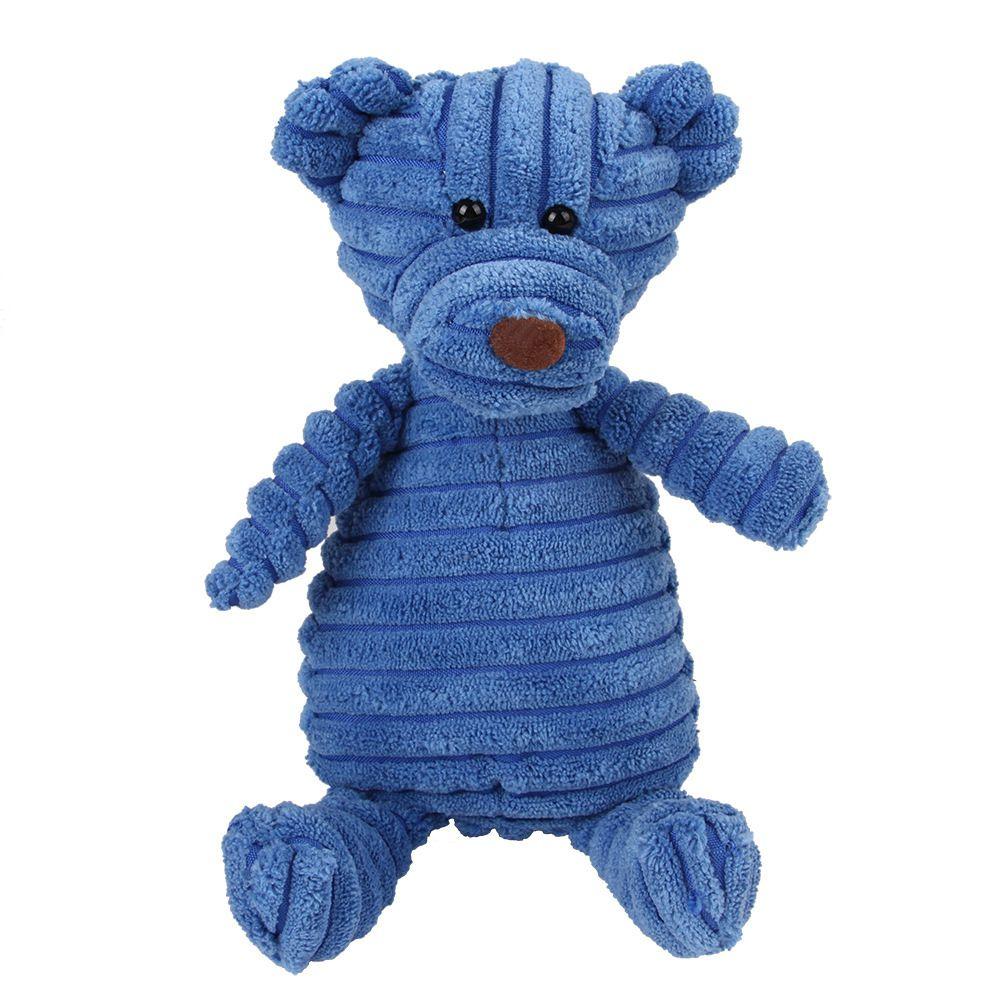 Corduroy Dog Toys For Small Large Dogs Animal Shape Plush Pet Squeaky Puppy