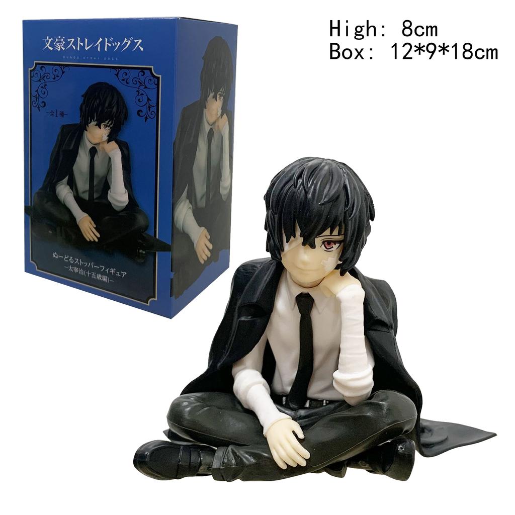8-13.5cm bungou dogs vagrants anime figure youth dazai osamu action figure nakahara chuuya statuette pvc collection model toys
