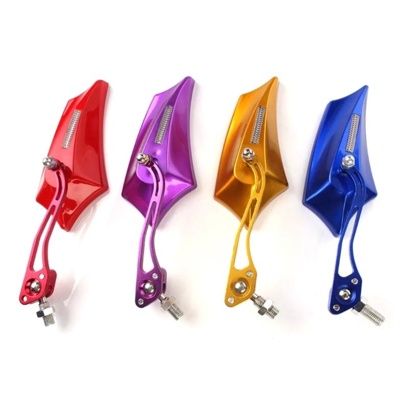 ATV Accessory Rear View Glass 8mm 10mm Thread Handlebar Mount Clamp Auxiliary Glass for ATV Motorcycle Scooter