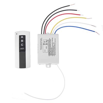 220V 1000W 1/2/3 Channel ON/OFF Wireless Remote Control Switch 1 2 3 Ways Digital Remote Controller Switch for Lighting
