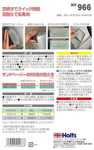 Holts Repair Supplies Polishing Pad Smooth Sand Sheet & Pad