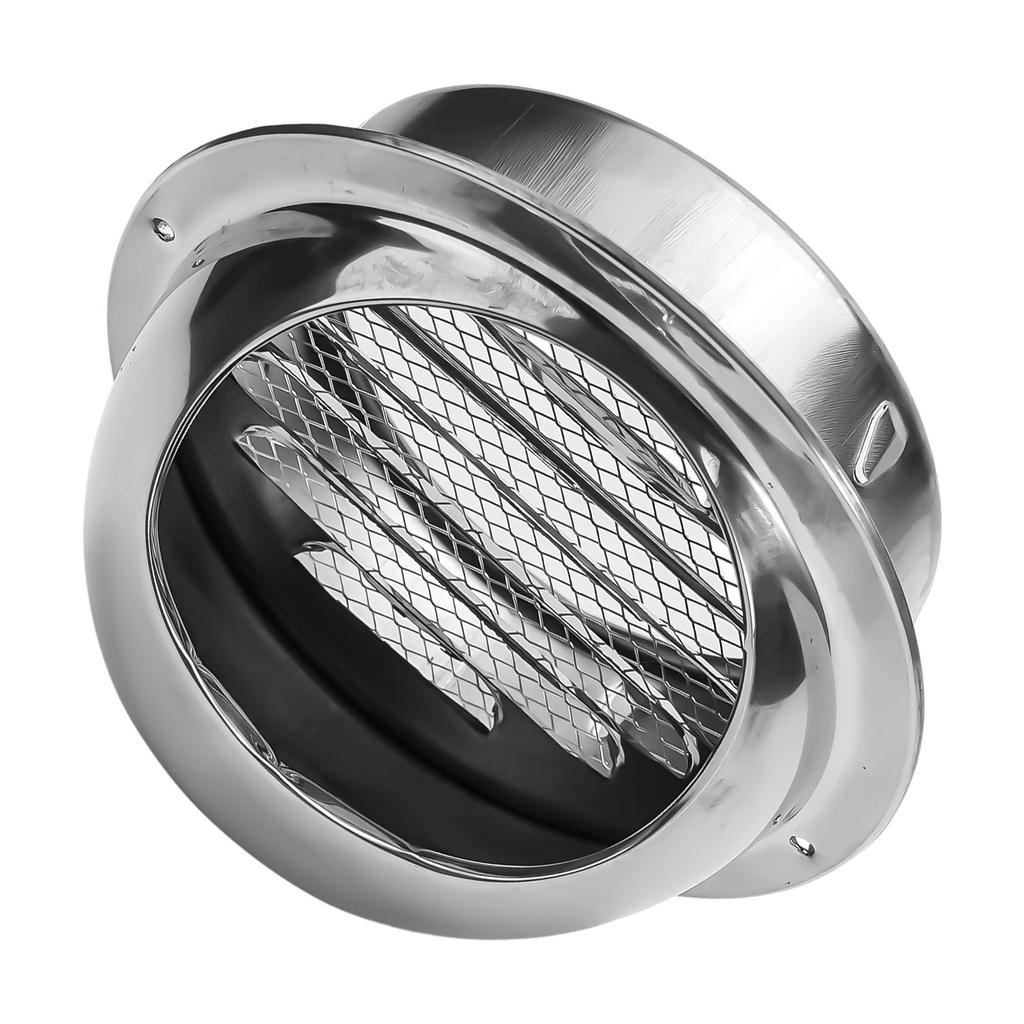 Kryt ventilace Topení Chlazení Krytka ventilace Polokulovitá 75-200 mm Stříbrná větruodolná Pro stěnu Mřížka výstupu vzduchu Zcela nové