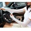 Ice Silk Sun Protection Sleeves - Outdoor Cycling & Driving Arm Covers for Women