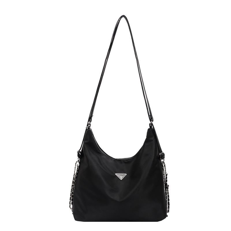 Stylish Black Tote Bag For Women Large Capacity Chic Shoulder Bag For Daily Commute