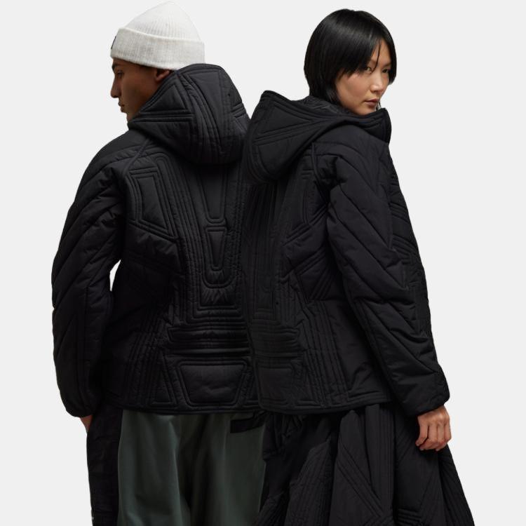 Y 3 Hooded Quilted Bomber Jacket IL2061