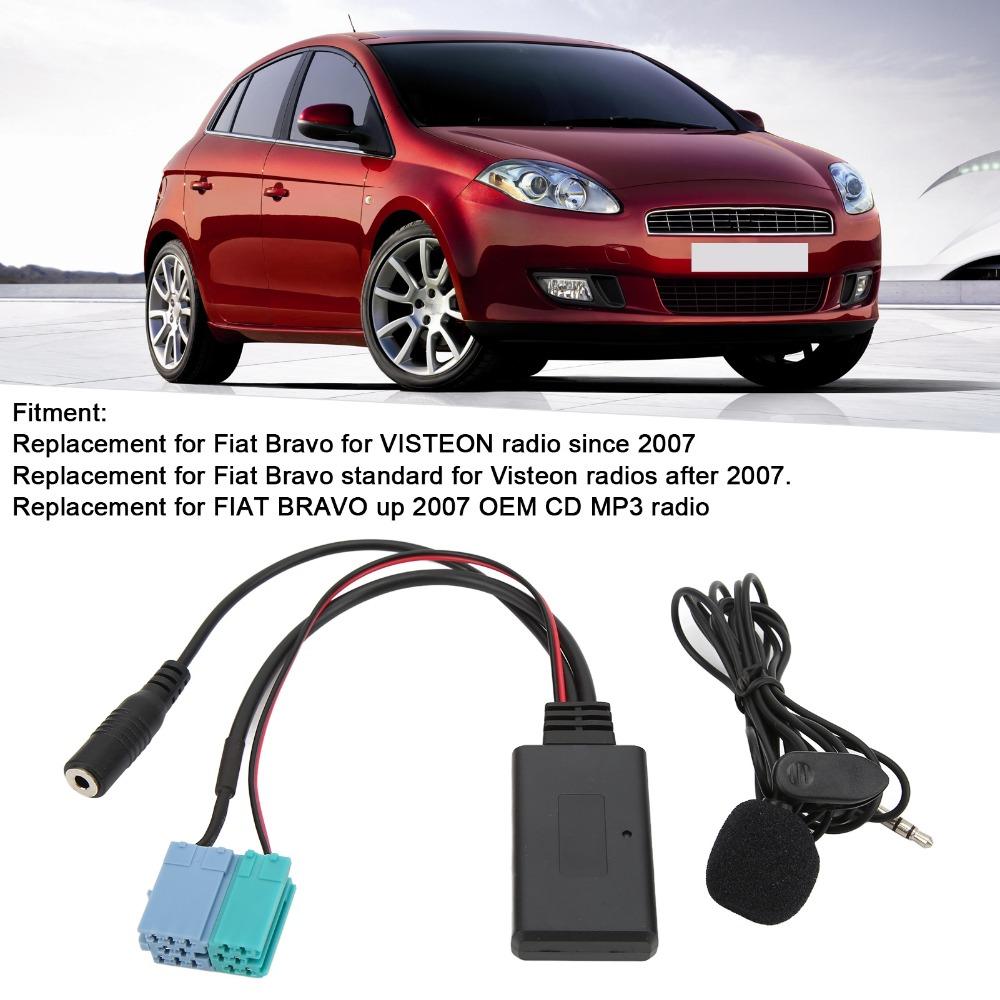 6+8 Pin Bluetooth AUX IN Adapter Hands Free Hands Free Microphone Car AUX in Adapter for VISTEON Radio Since 2007 Vehicle Use